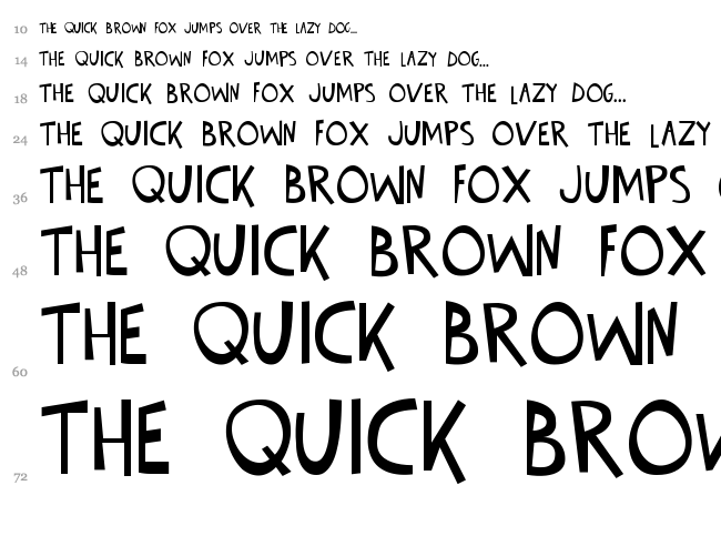 Totally Oilsome font waterfall